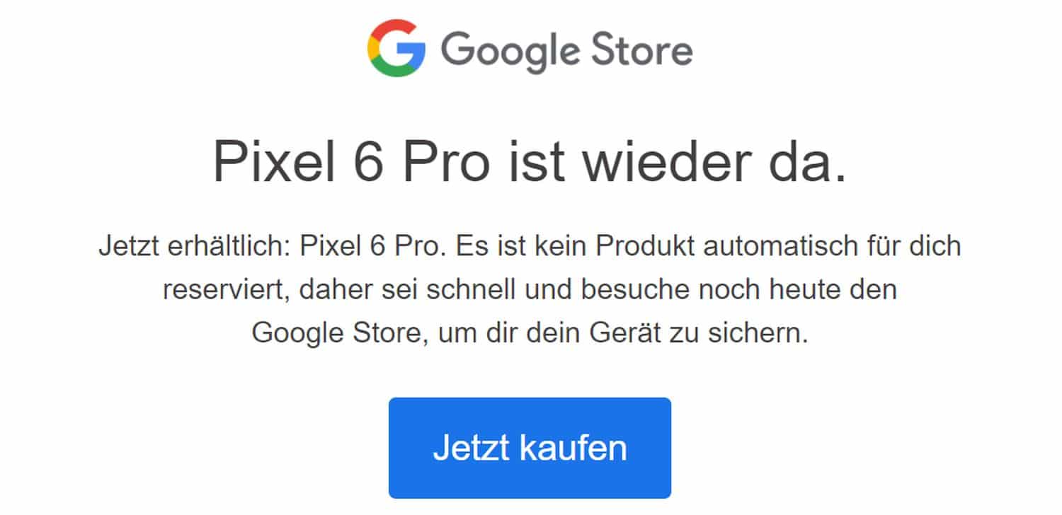 pixel 6 pro google store