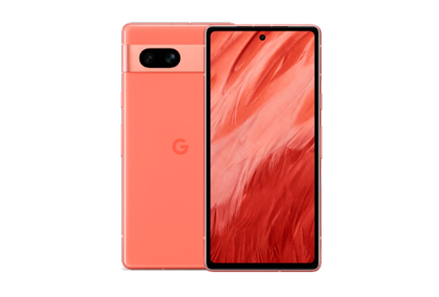 pixel 7a front coral