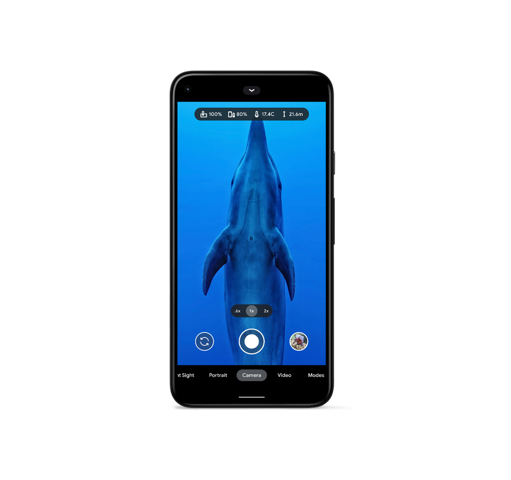 pixel camera underwater