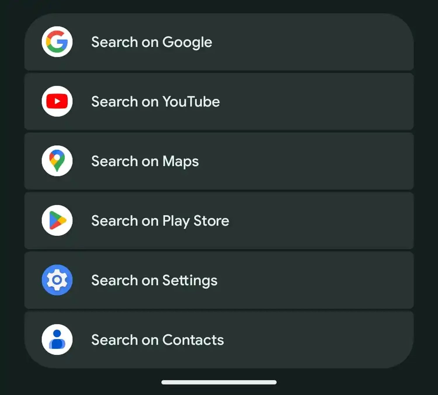 pixel launcher search