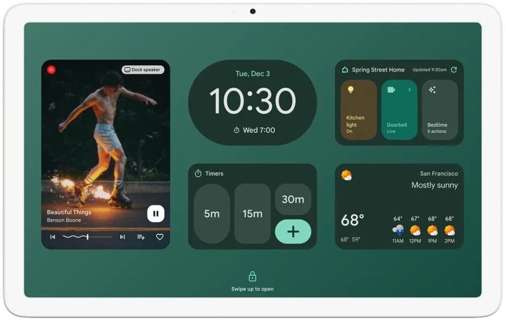 pixel tablet widgets