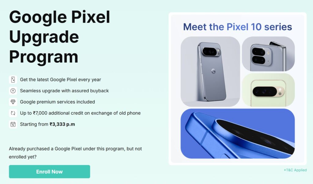 pixel upgrade program