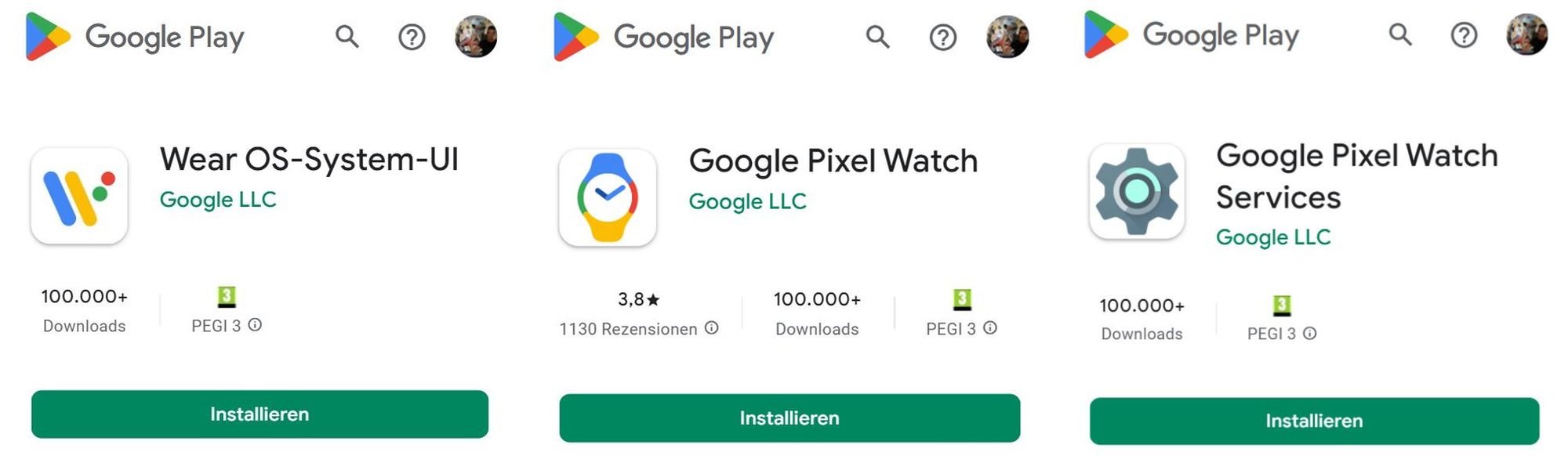 pixel watch installationen