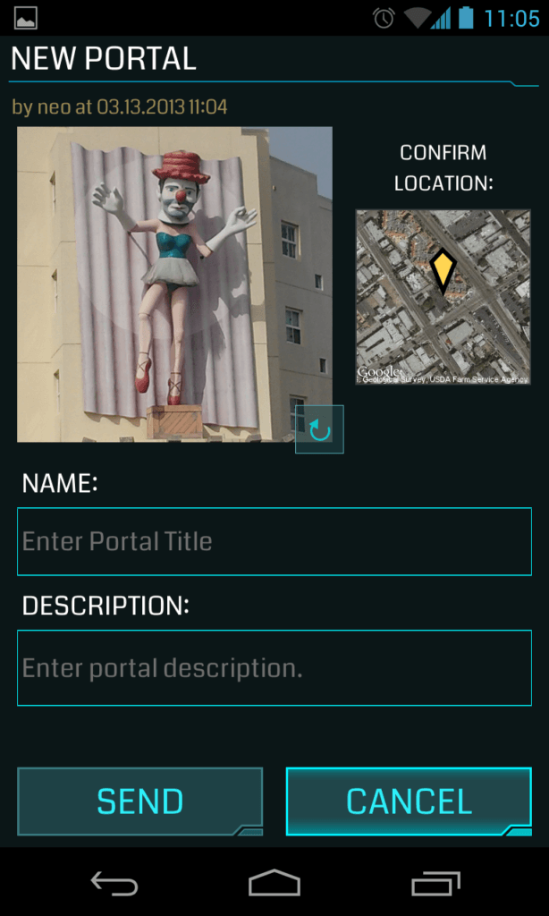 Ingress Portal einreichen