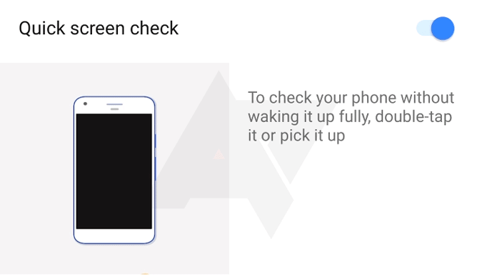 quick screen check