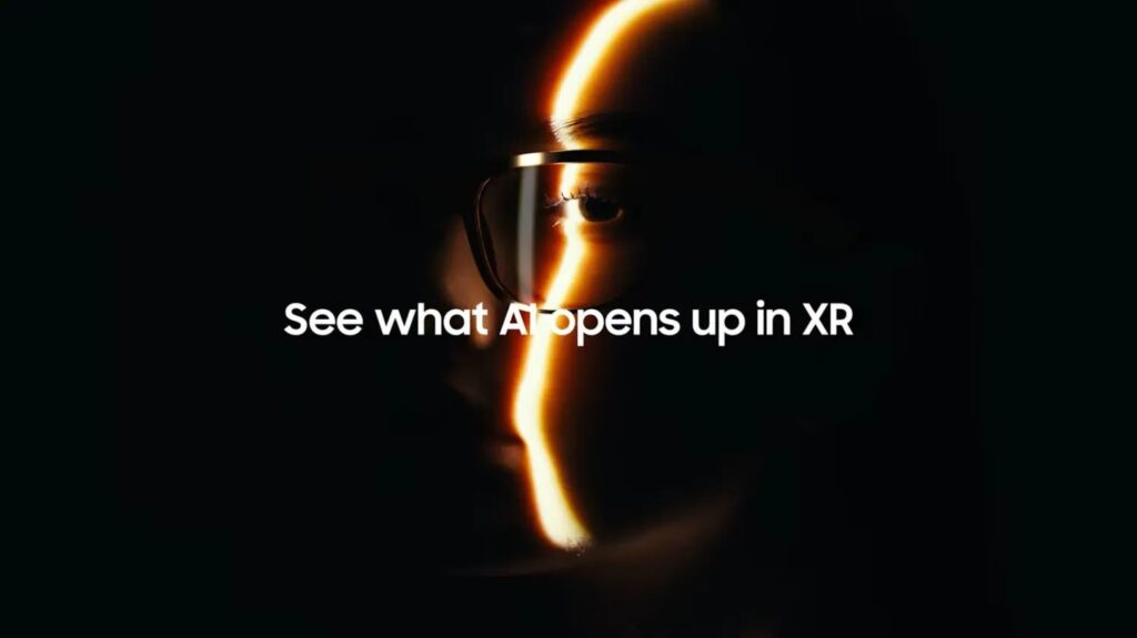 samsung android xr smart glasses teaser