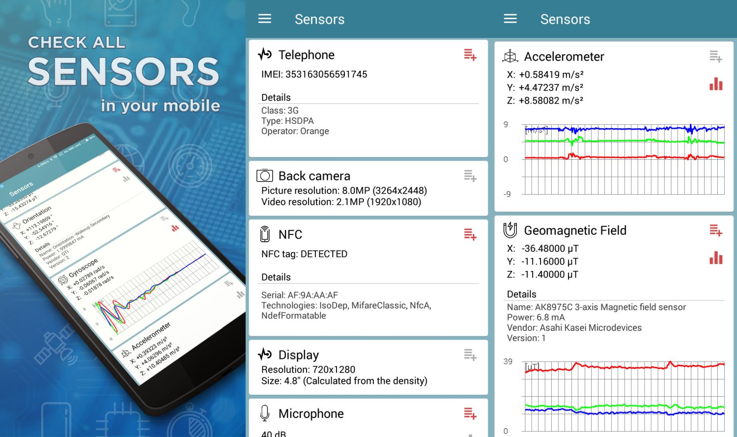 smartphone sensoren screenshot