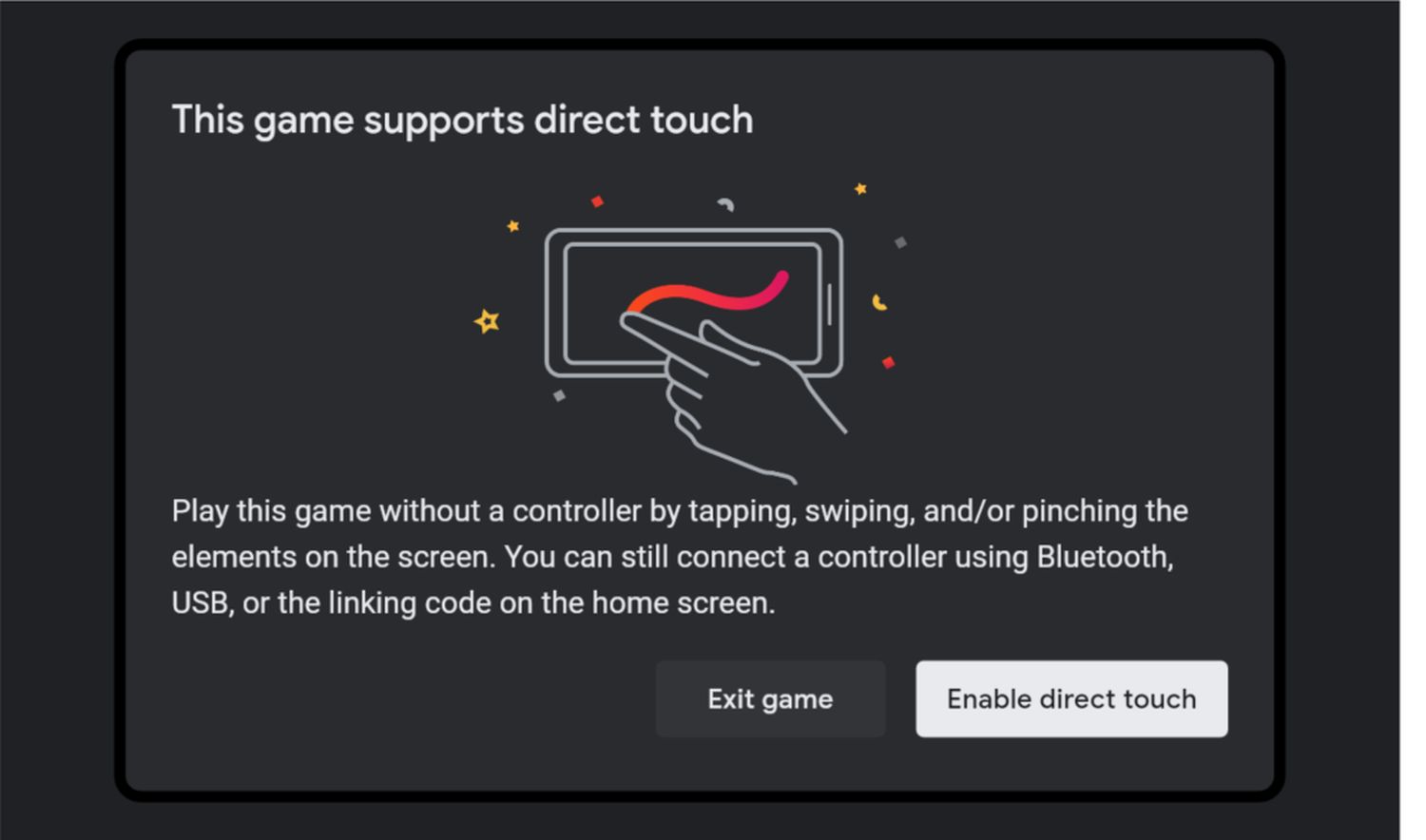 stadia direct touch 3