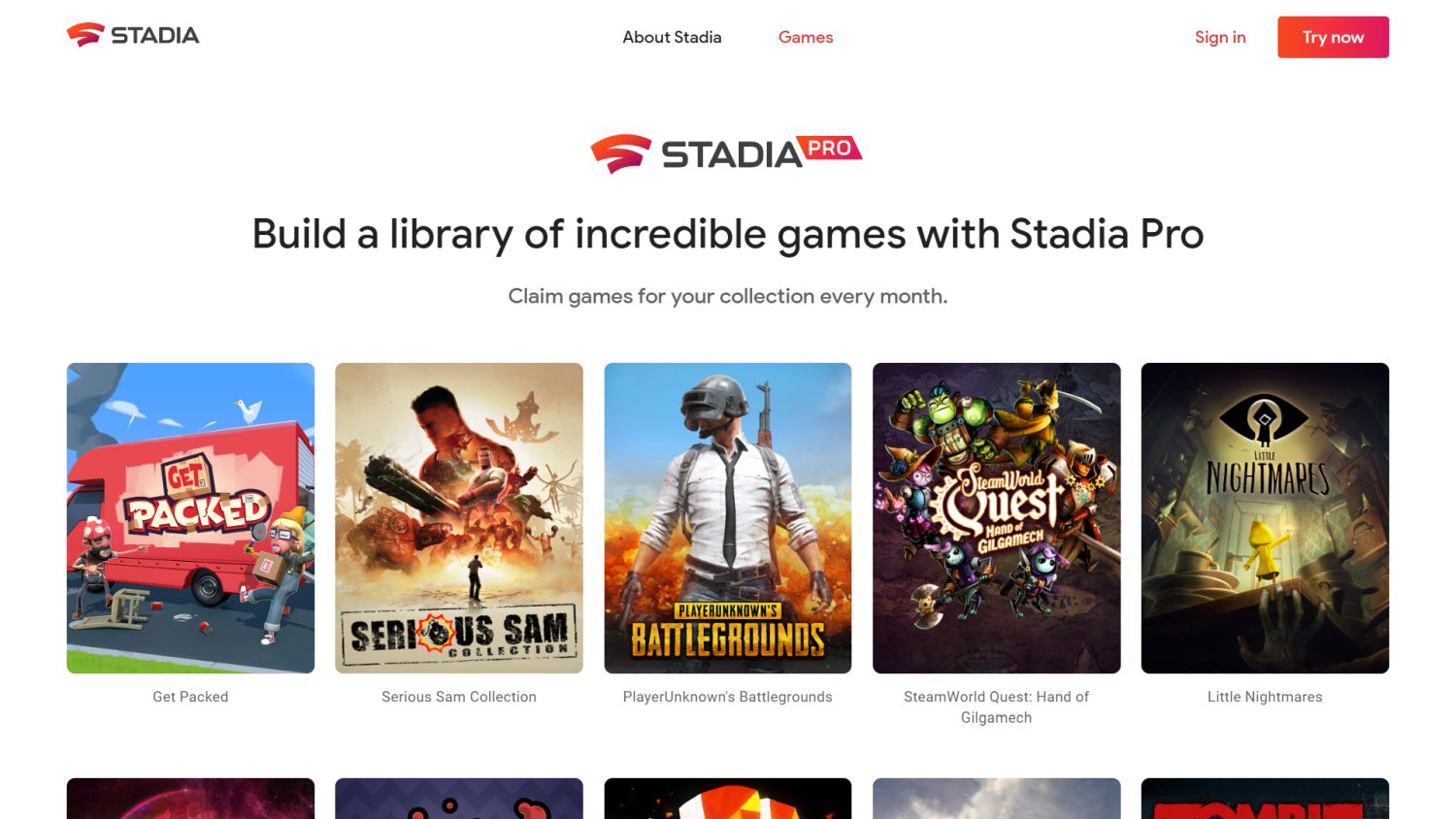 stadia games