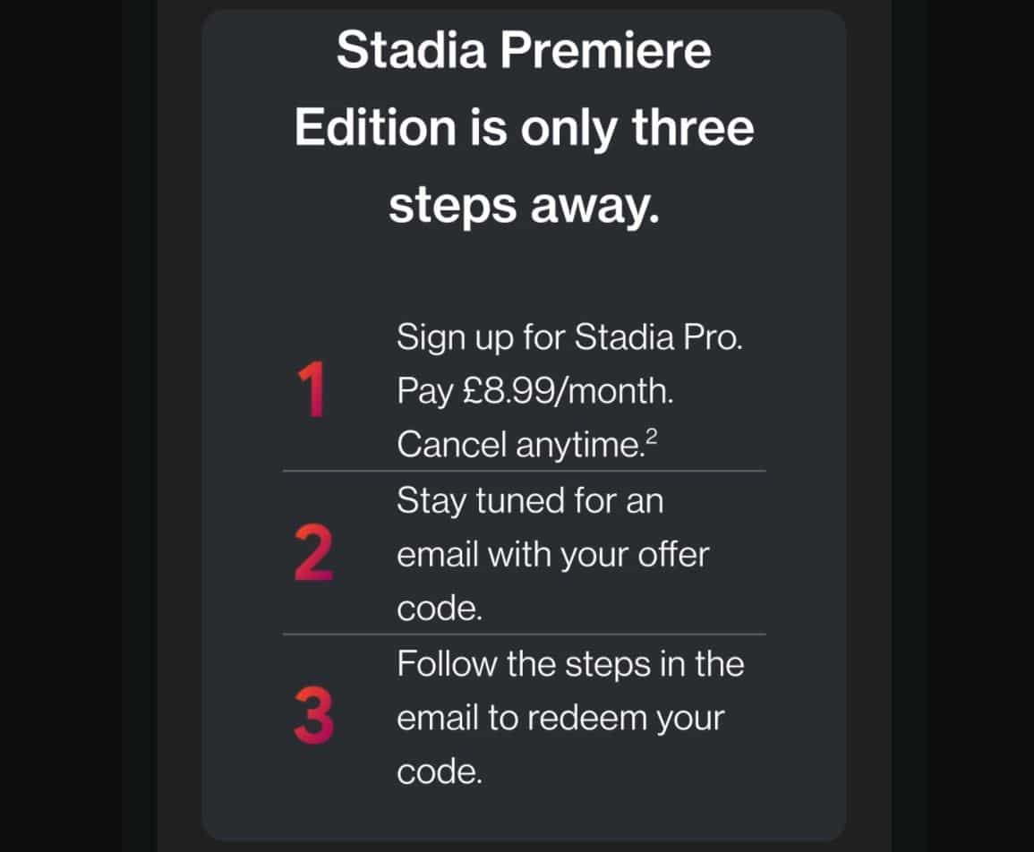 stadia premiere edition offer