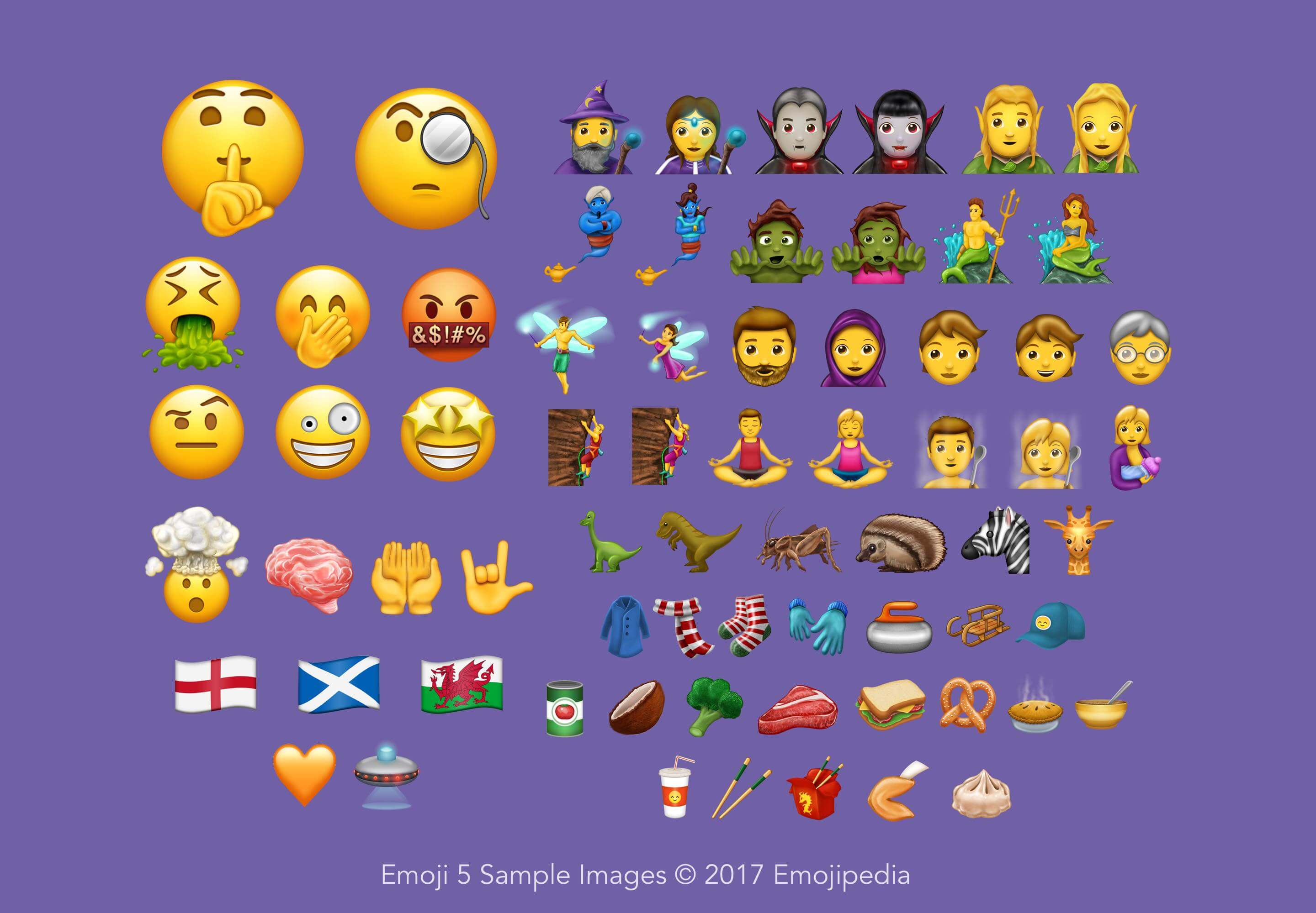 unicode 10 emojis