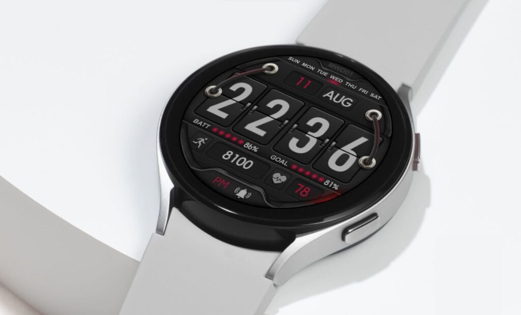 Wear OS Ein Hingucker am Handgelenk Watch Face bringt modernes Flip