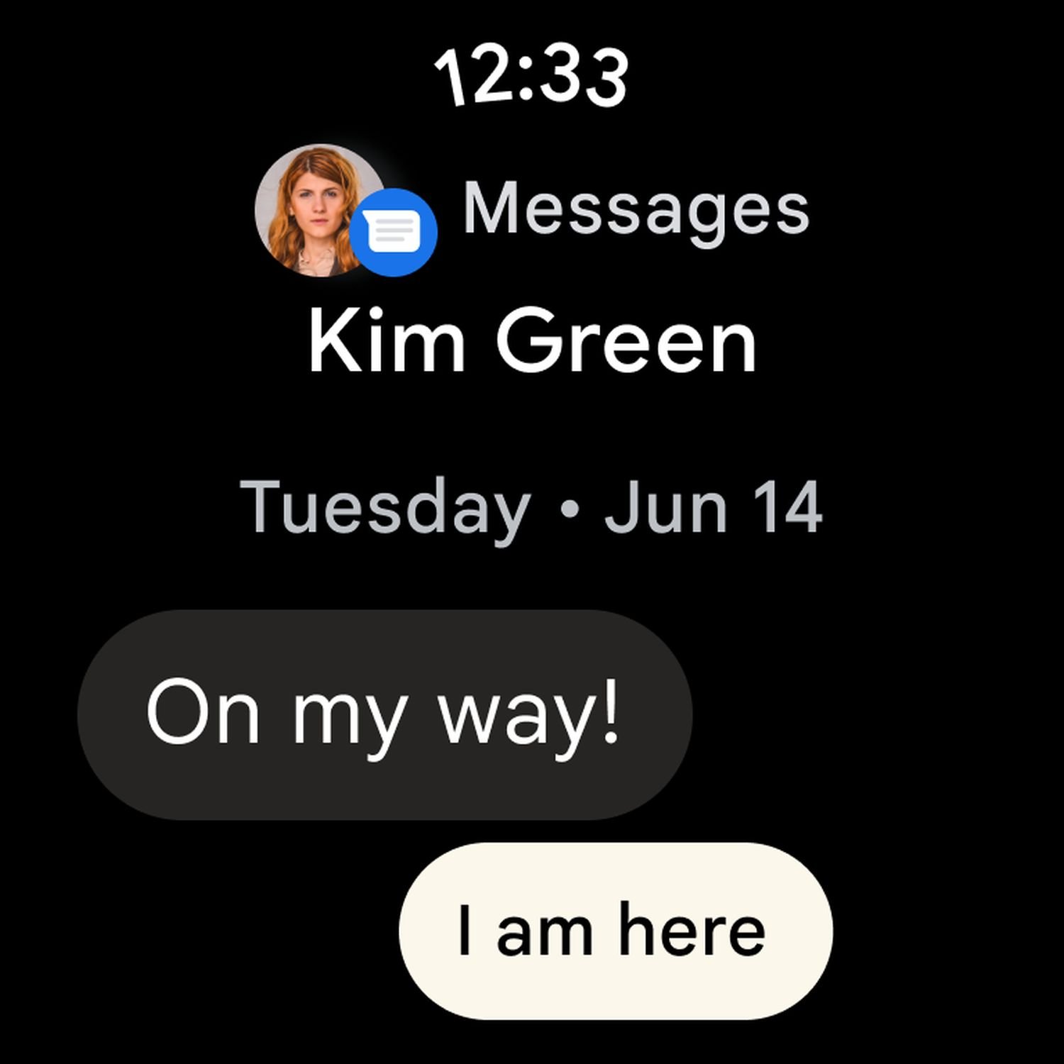 wear os messages