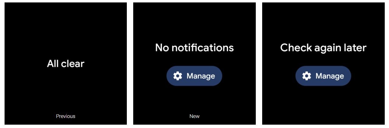 wear os notifications button