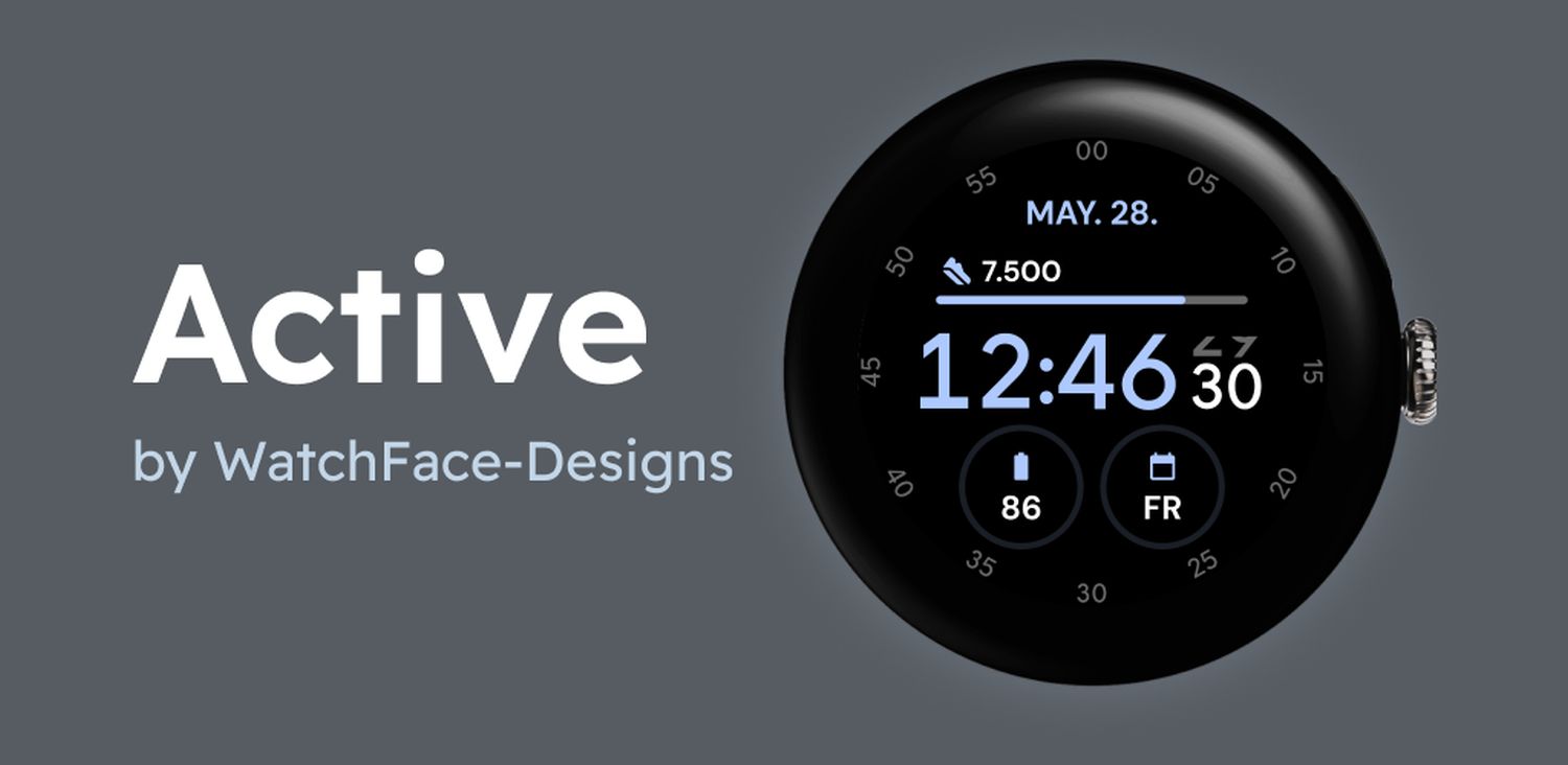 wear os watch face active