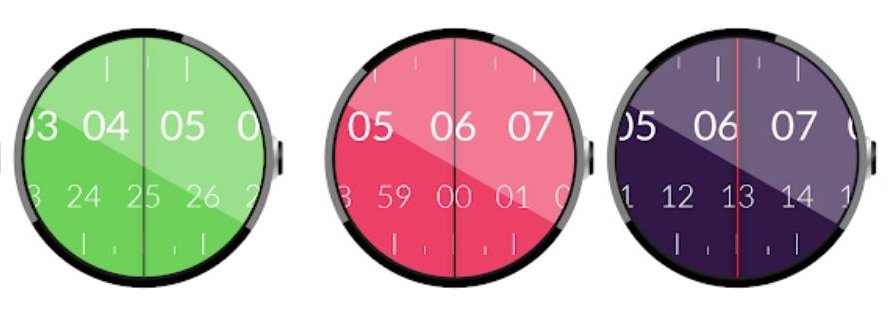 wear os watch face time tuner farben