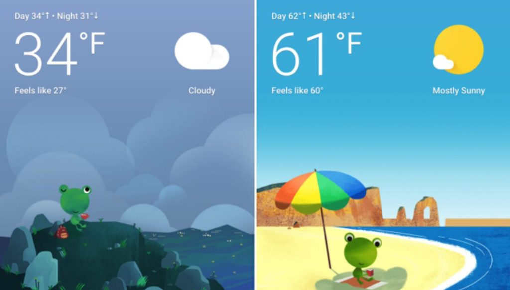 Wetterfrosch Google Wetter App Mit Frosch Android: Googles Wetterfrosch trägt nun eine Maske - schützt vor dem