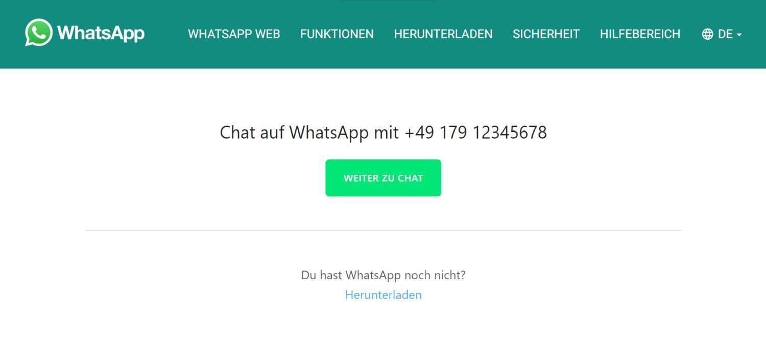 whatsapp nummer kontaktieren