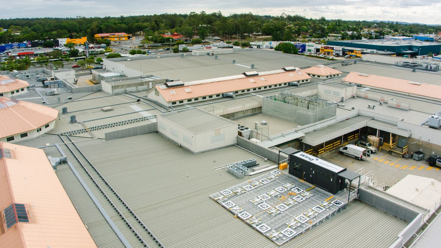 wing drohne einkaufszentrum