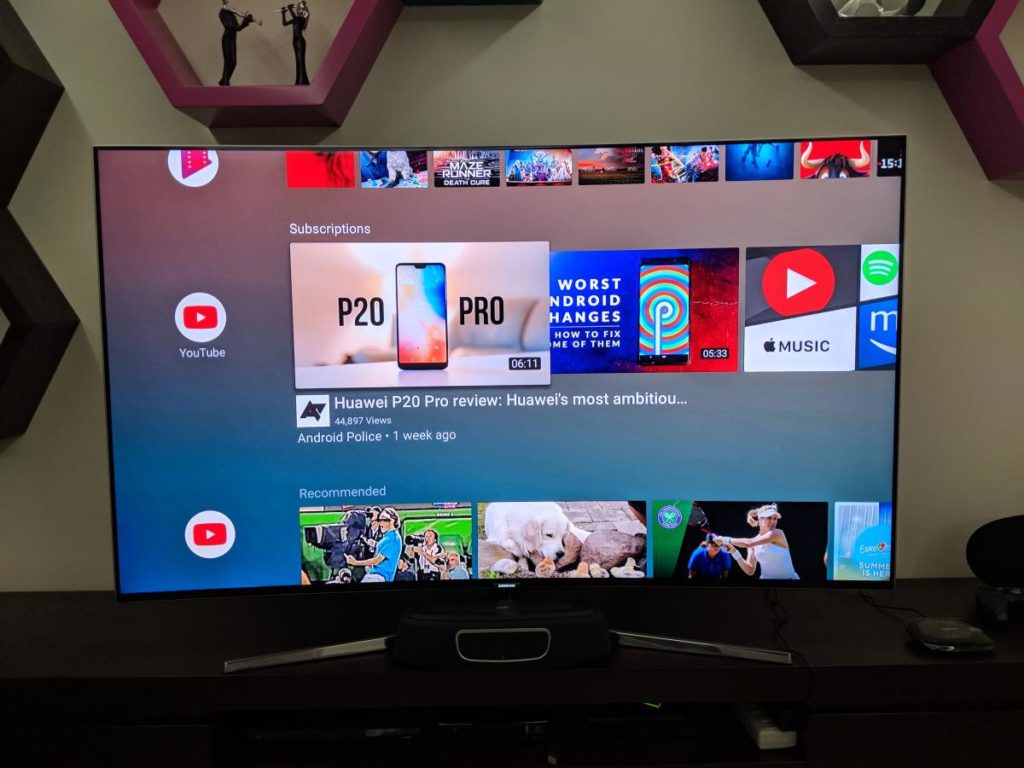 youtube android tv subscriptions 2