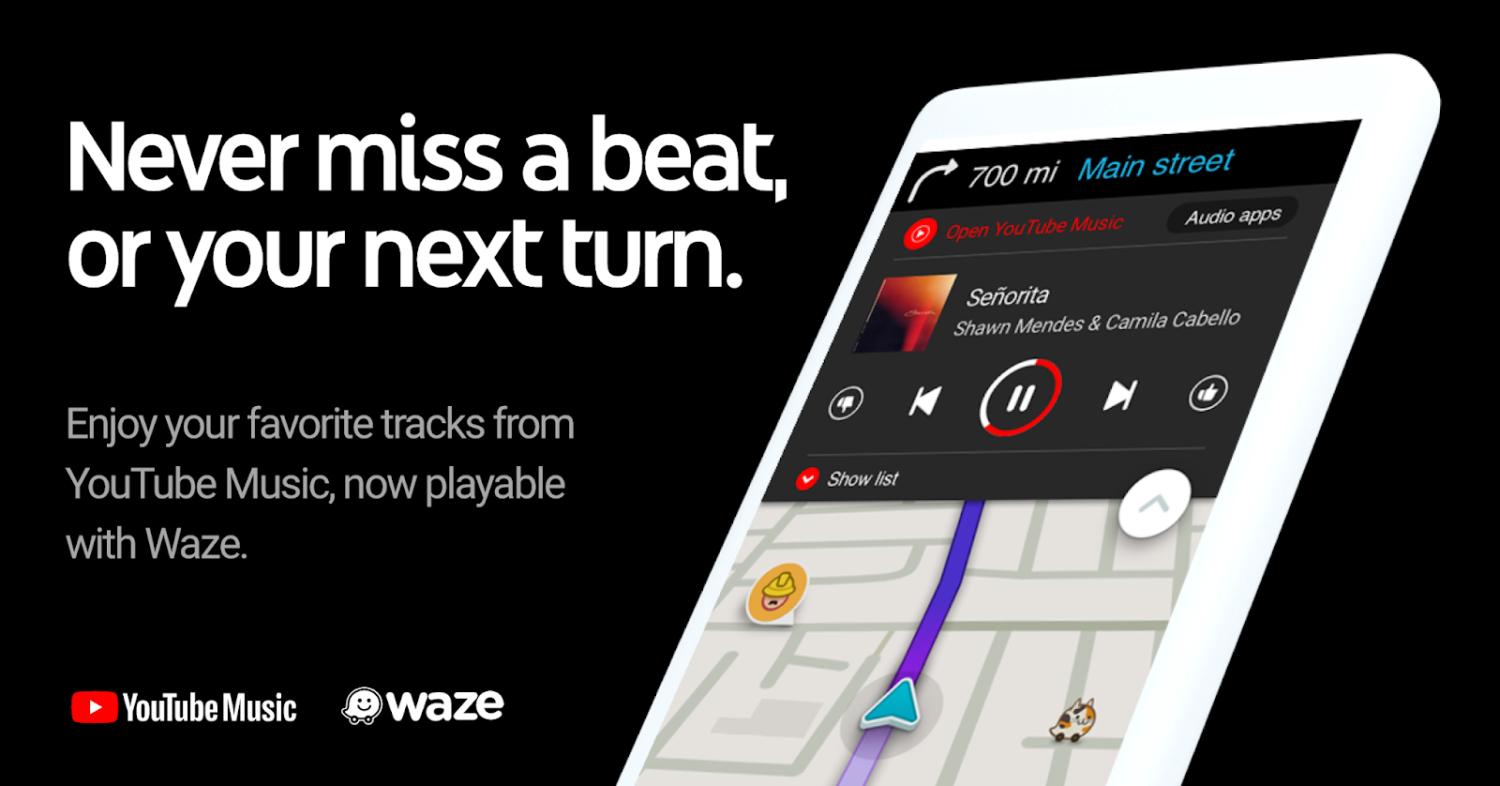 youtube music waze