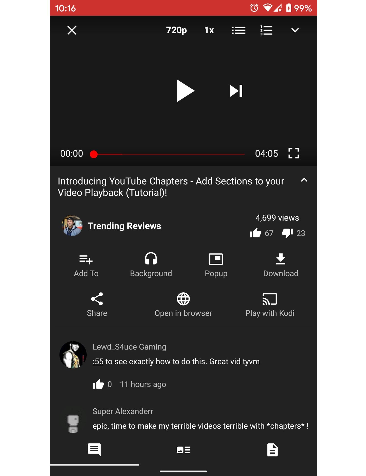 youtube newpipe screenshot