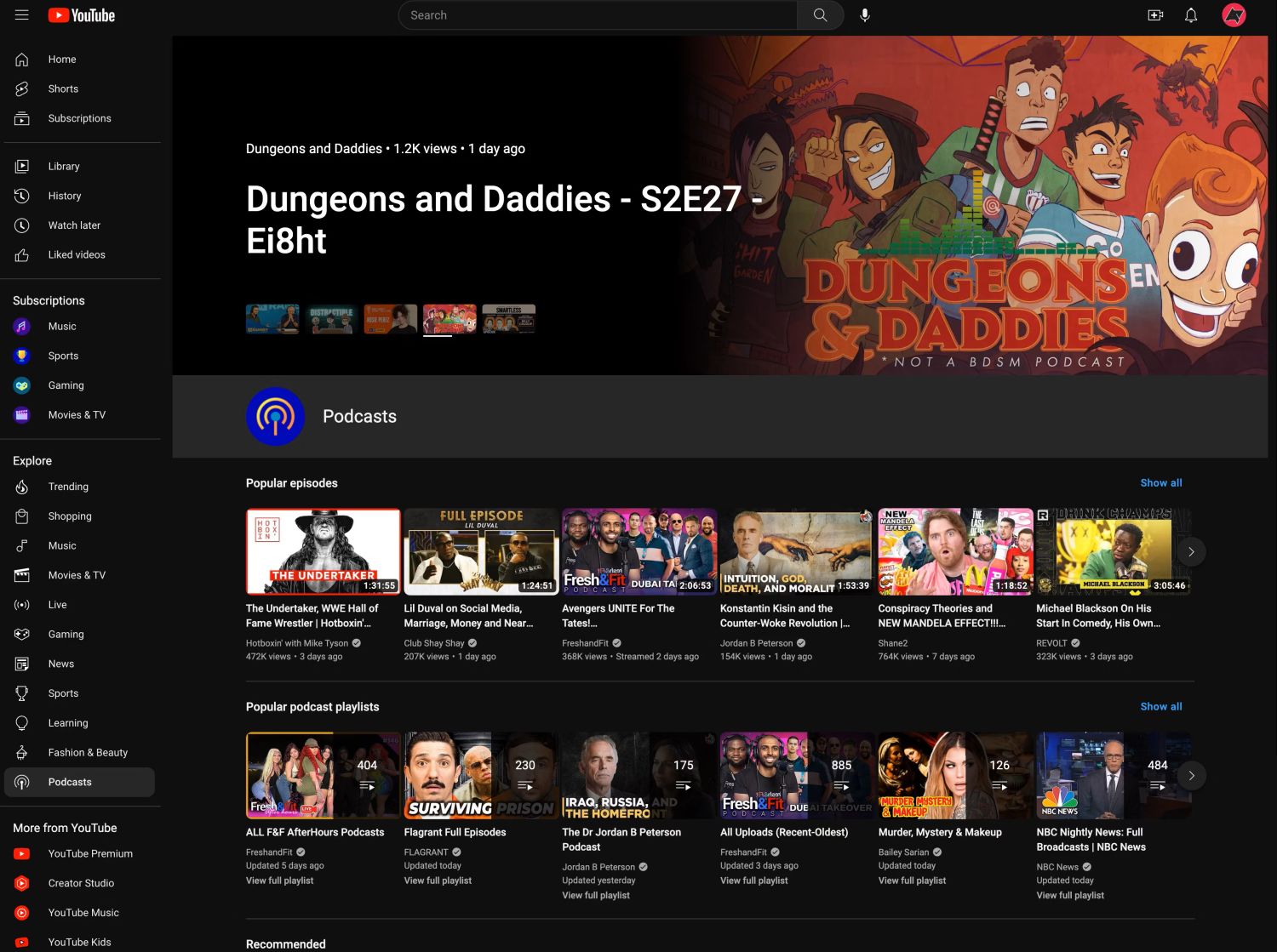 youtube podcasts