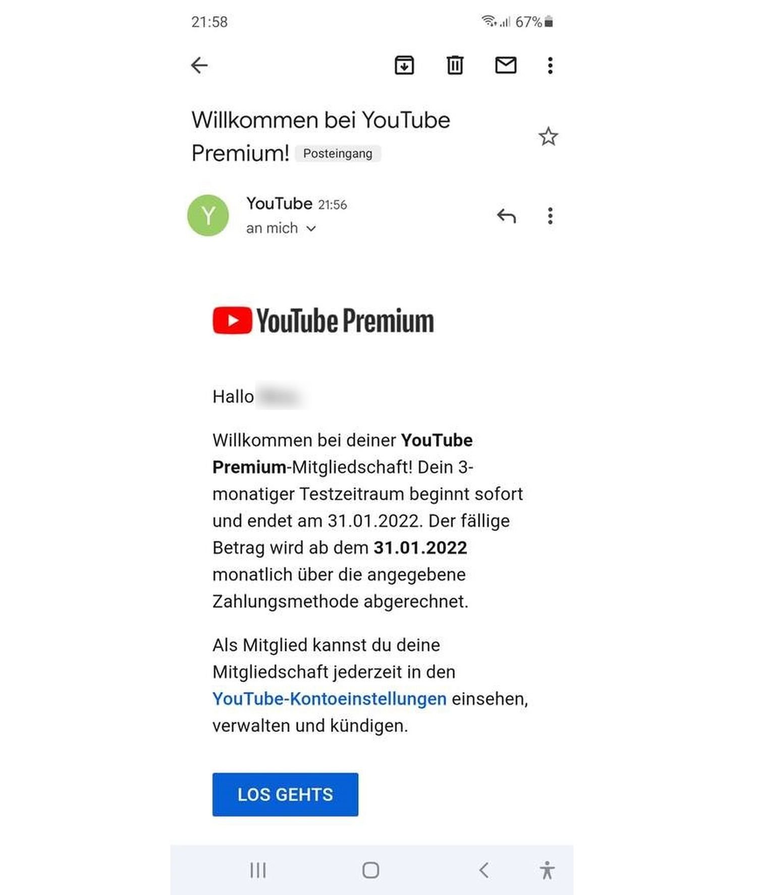 youtube premium google one gratis