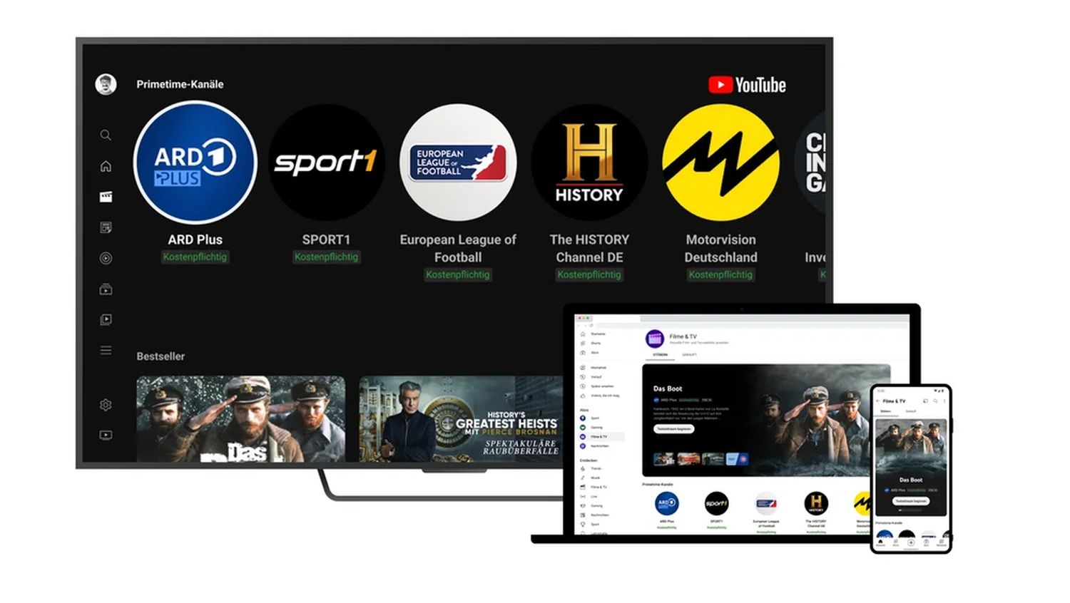 youtube primetime screenshots